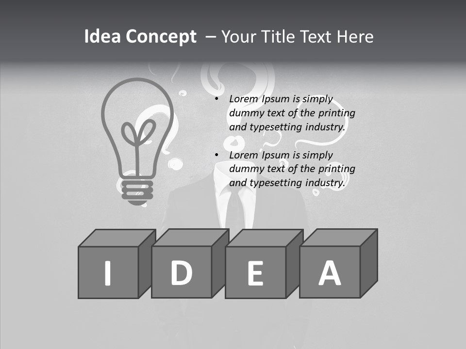 Success Boss Dreaming PowerPoint Template