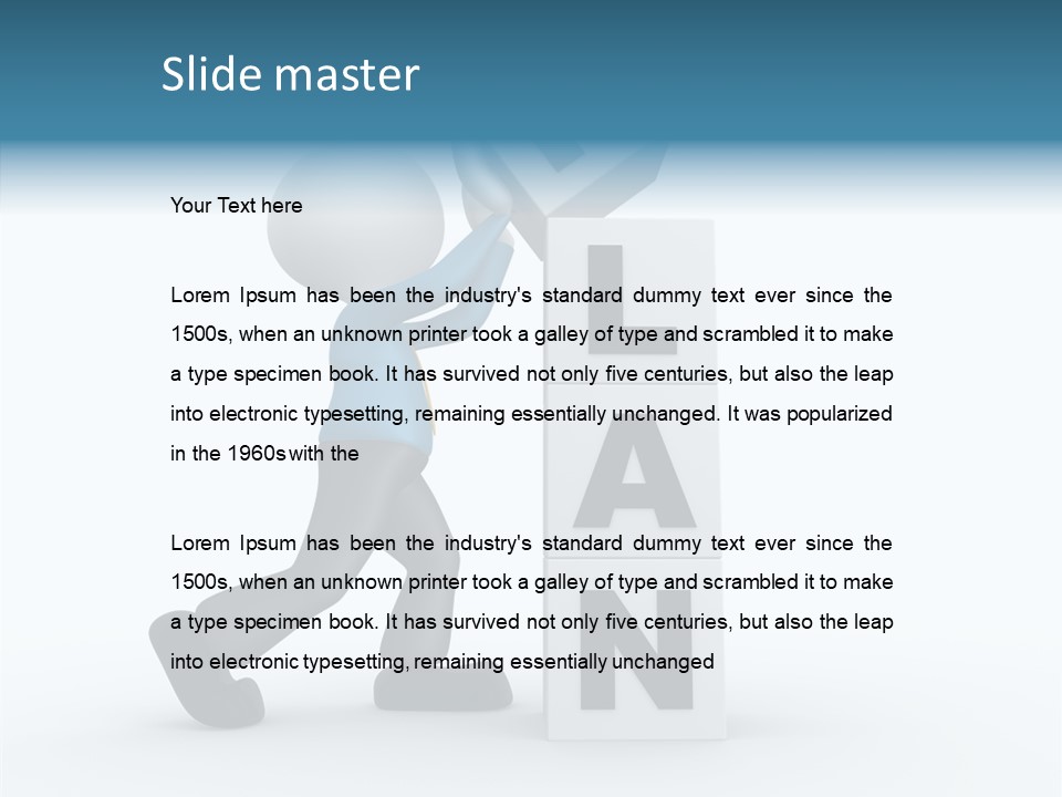 Businessman Trust Plan PowerPoint Template