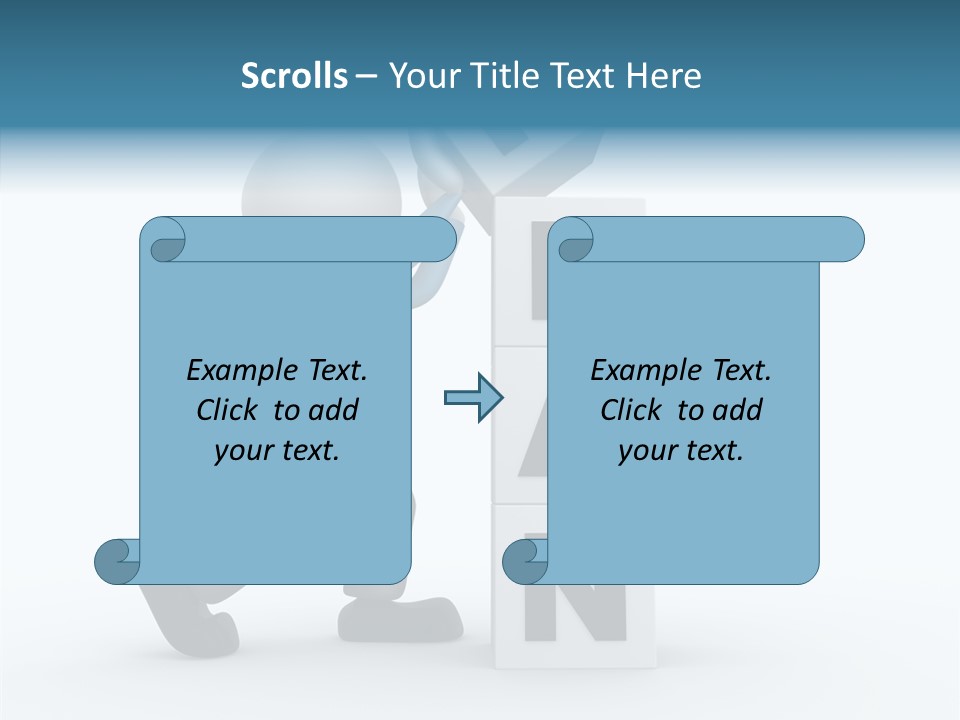 Businessman Trust Plan PowerPoint Template