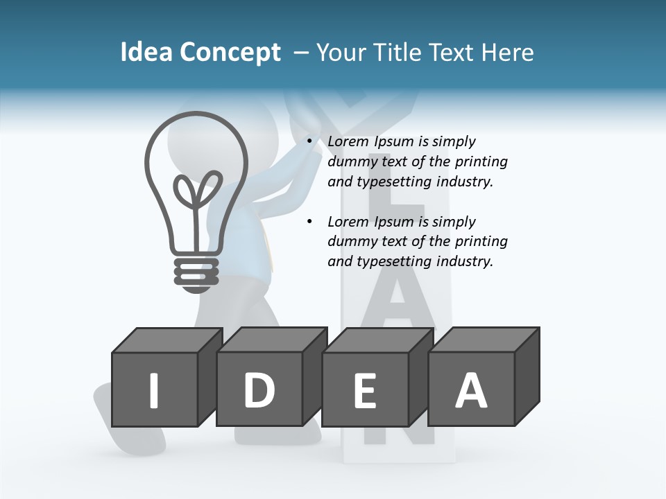 Businessman Trust Plan PowerPoint Template