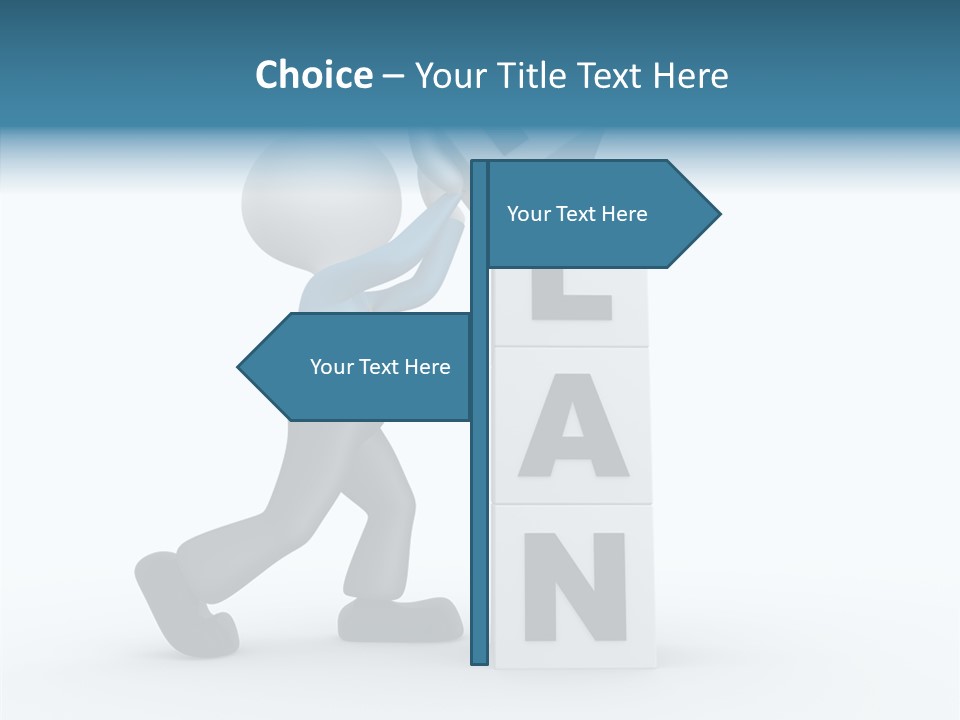 Businessman Trust Plan PowerPoint Template