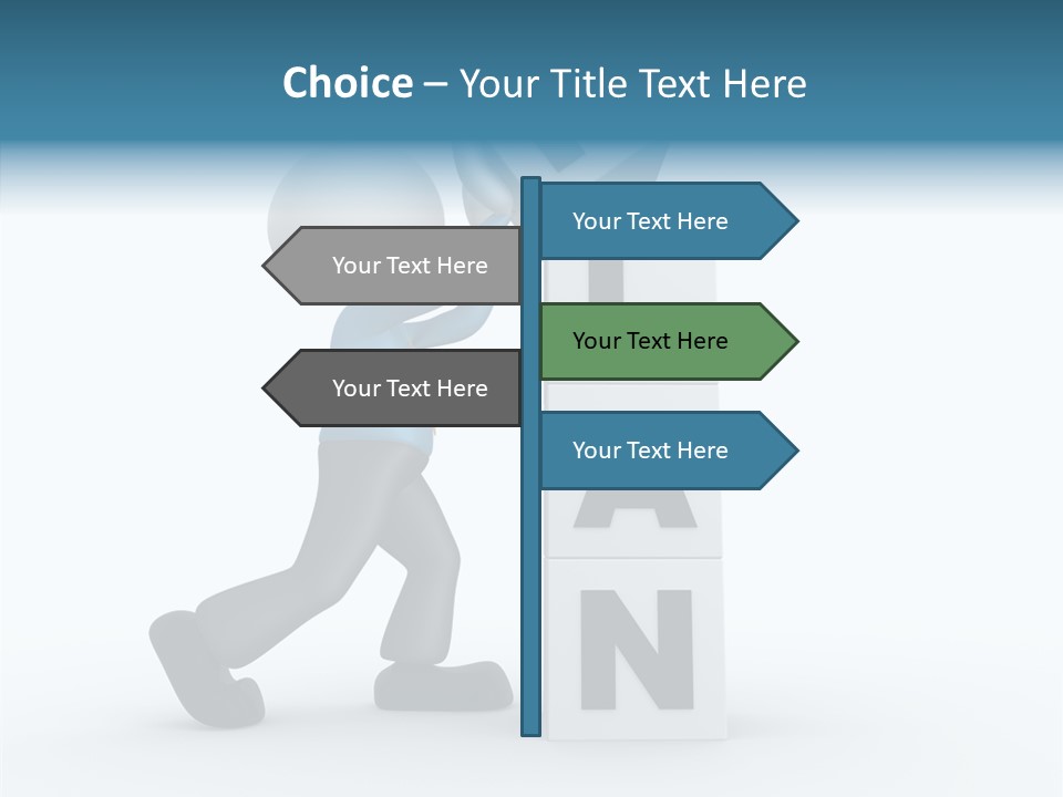 Businessman Trust Plan PowerPoint Template