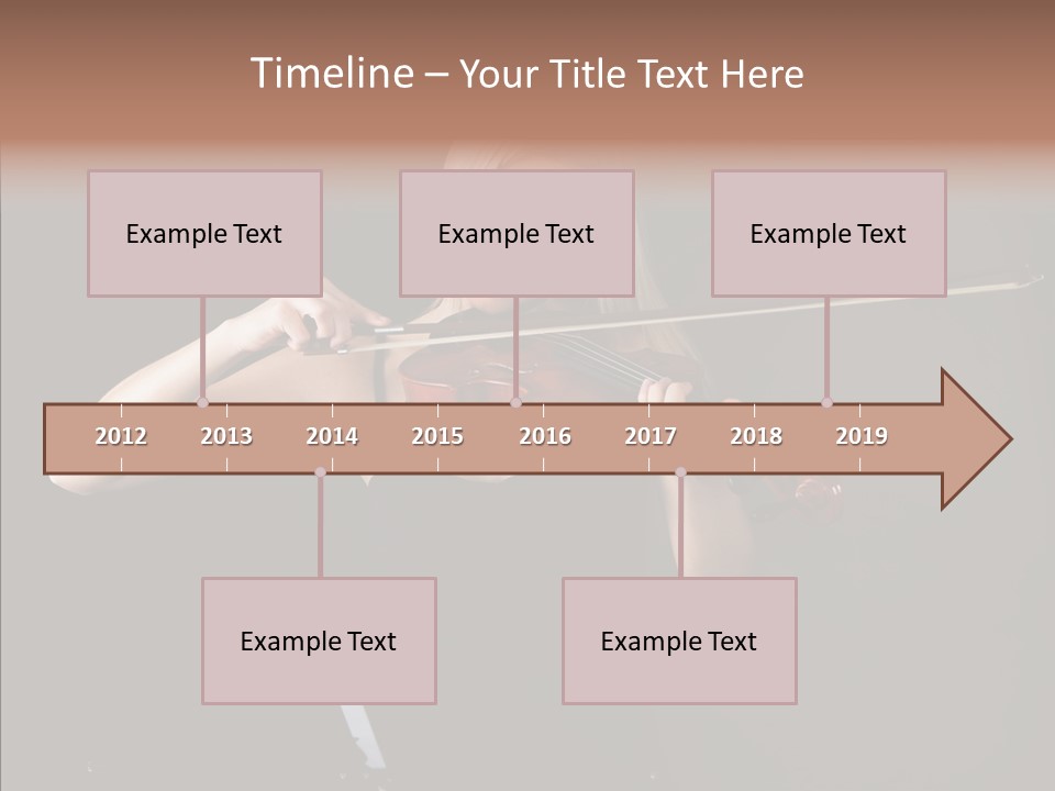 Artistic Blonde Caucasian PowerPoint Template