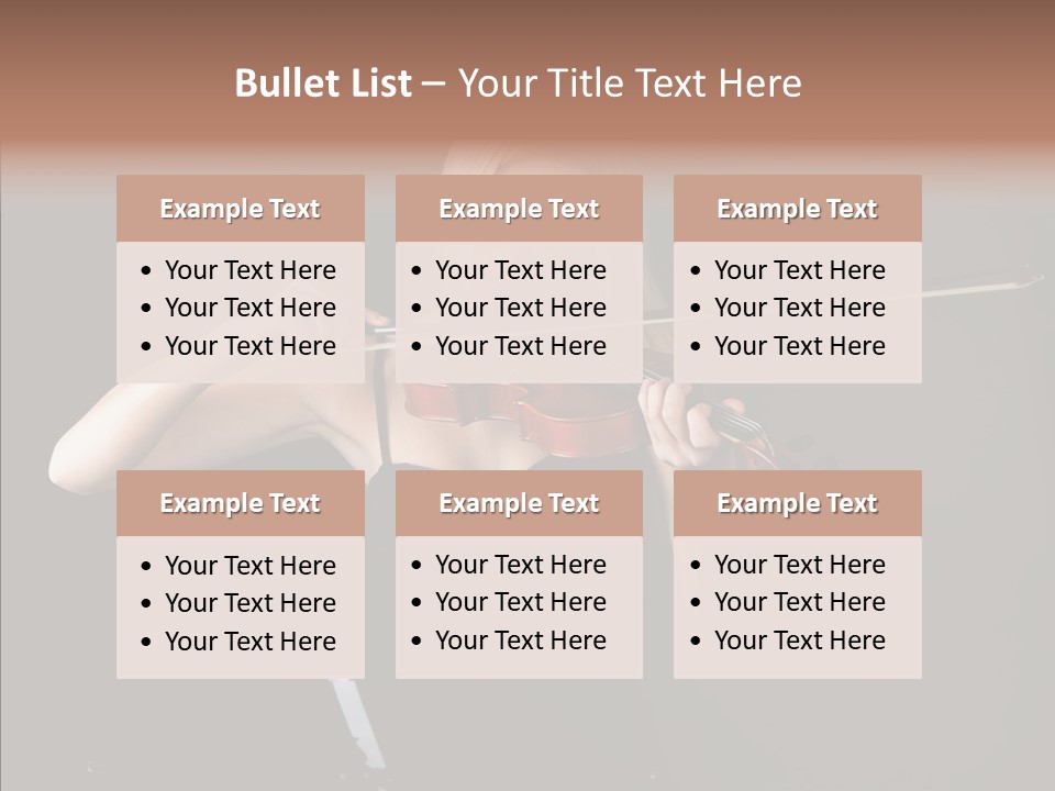 Artistic Blonde Caucasian PowerPoint Template