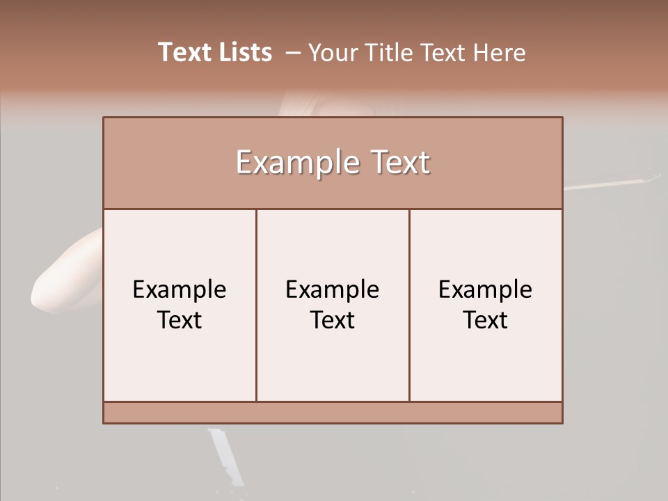 Artistic Blonde Caucasian PowerPoint Template