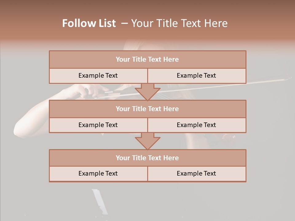 Artistic Blonde Caucasian PowerPoint Template