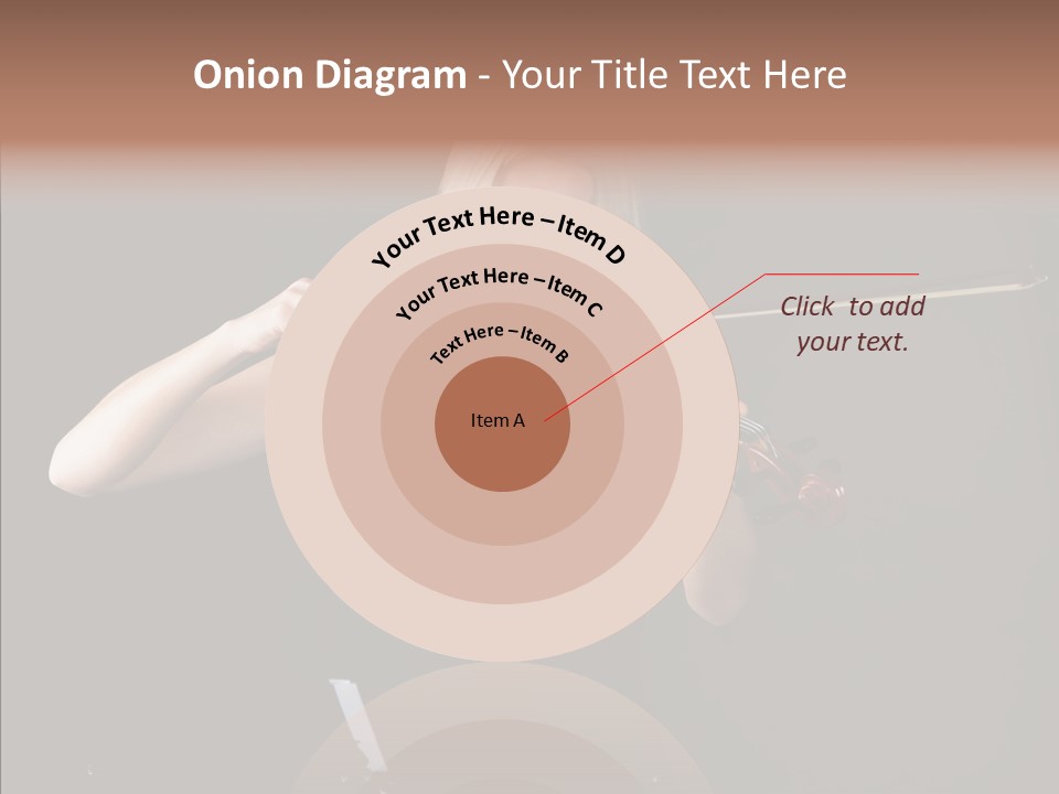 Artistic Blonde Caucasian PowerPoint Template