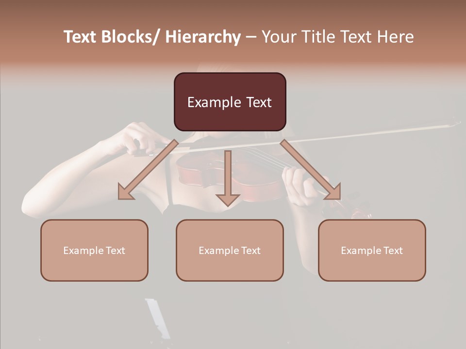 Artistic Blonde Caucasian PowerPoint Template