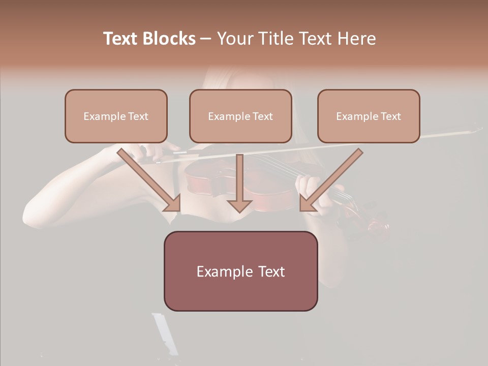 Artistic Blonde Caucasian PowerPoint Template