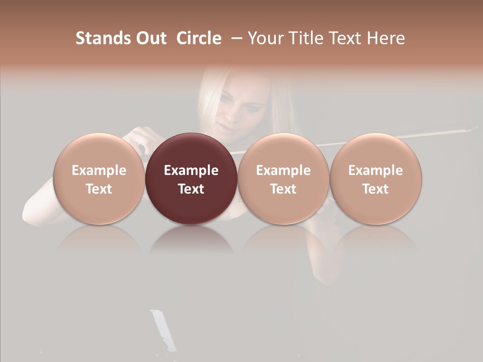 Artistic Blonde Caucasian PowerPoint Template