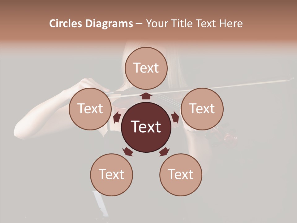 Artistic Blonde Caucasian PowerPoint Template