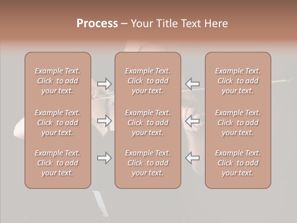 Artistic Blonde Caucasian PowerPoint Template