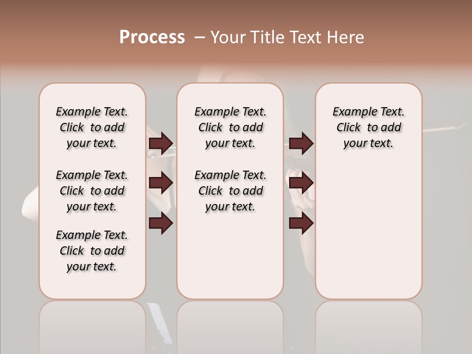 Artistic Blonde Caucasian PowerPoint Template