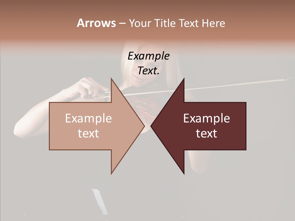 Artistic Blonde Caucasian PowerPoint Template