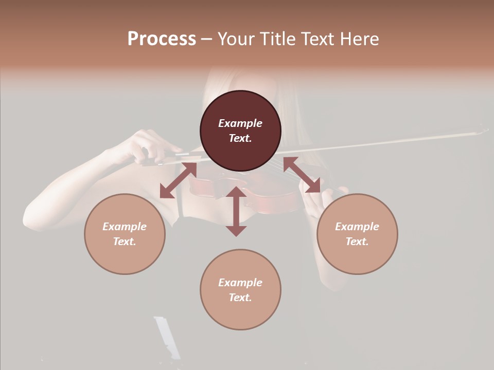 Artistic Blonde Caucasian PowerPoint Template