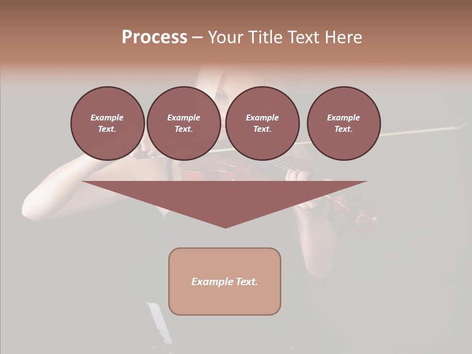 Artistic Blonde Caucasian PowerPoint Template