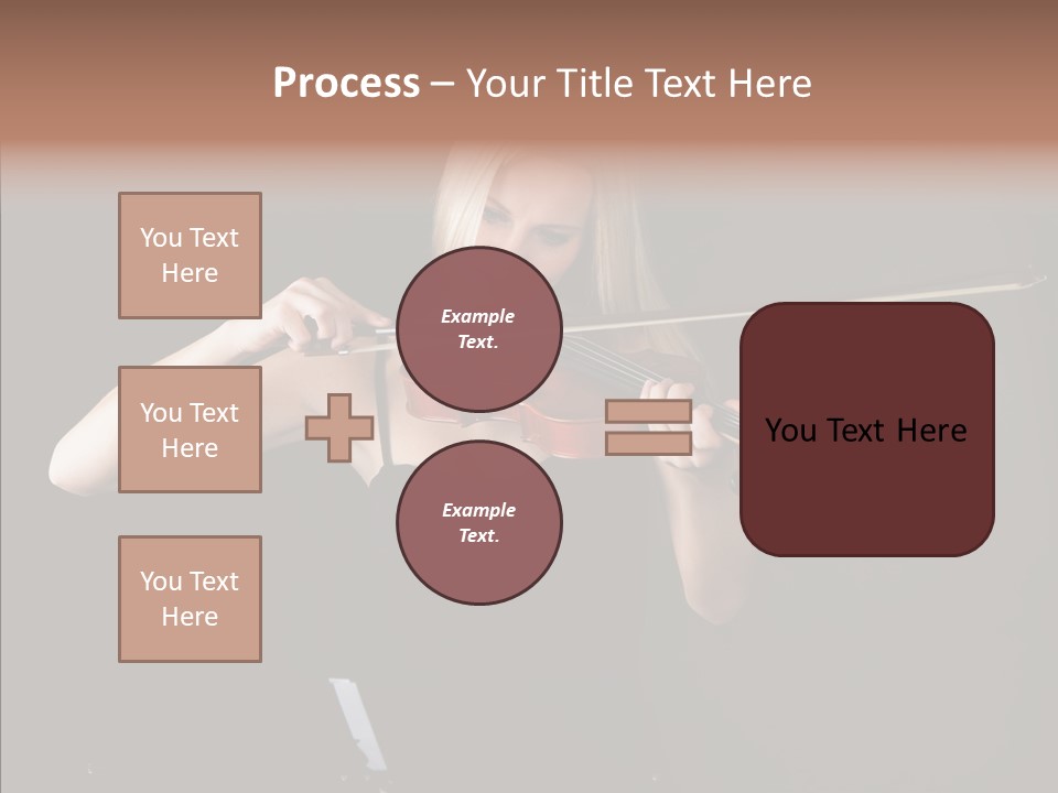 Artistic Blonde Caucasian PowerPoint Template