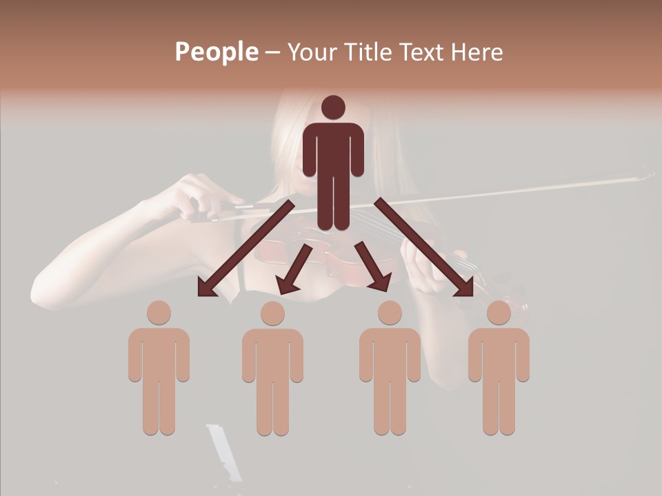 Artistic Blonde Caucasian PowerPoint Template