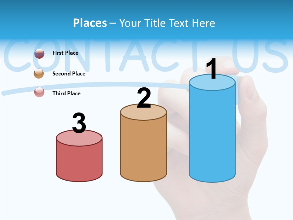 Communicate Hand Reply PowerPoint Template