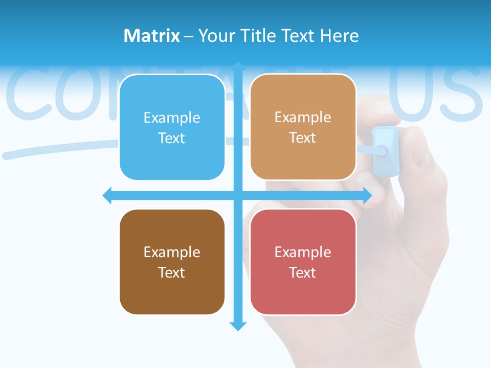Communicate Hand Reply PowerPoint Template