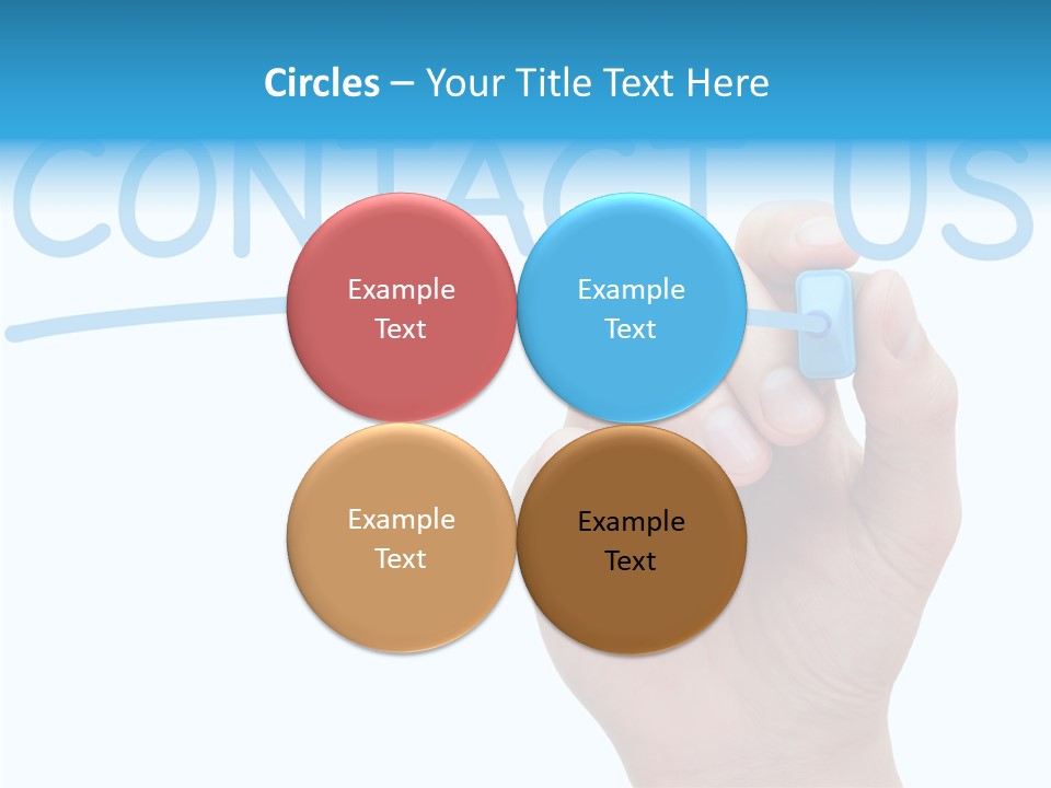 Communicate Hand Reply PowerPoint Template