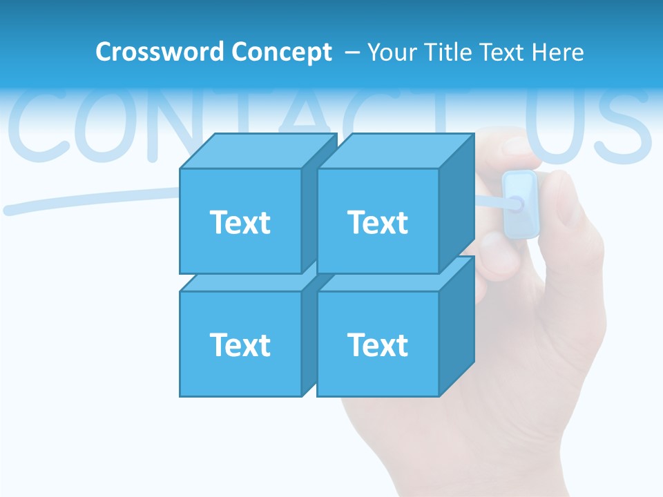 Communicate Hand Reply PowerPoint Template