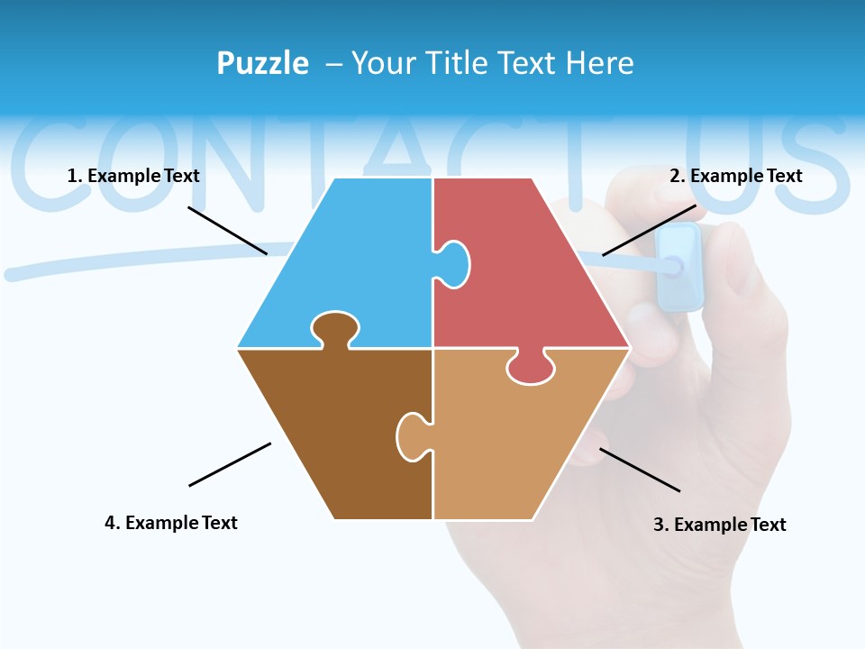 Communicate Hand Reply PowerPoint Template