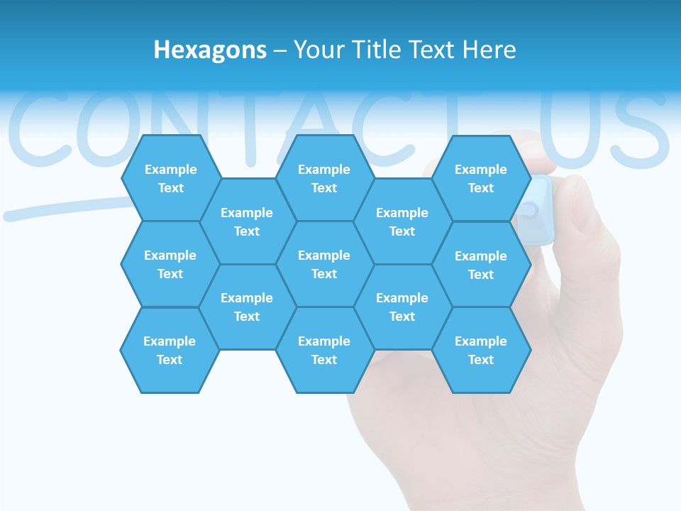 Communicate Hand Reply PowerPoint Template