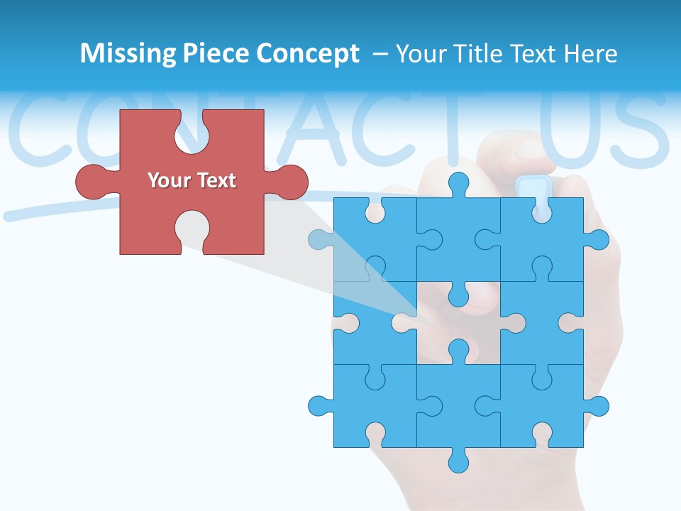 Communicate Hand Reply PowerPoint Template