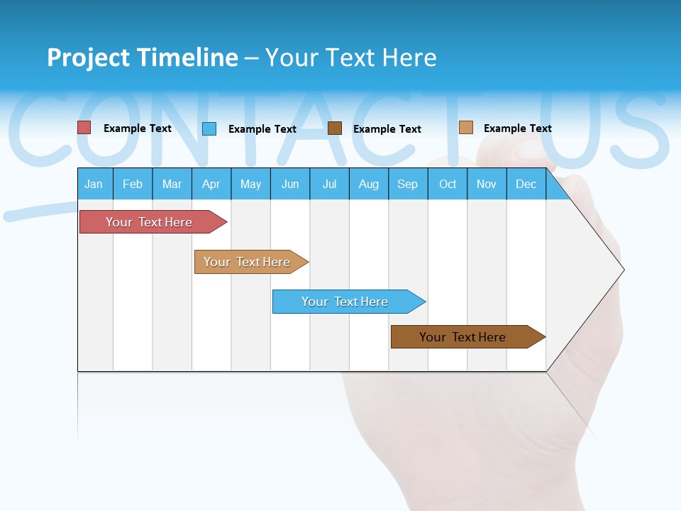 Communicate Hand Reply PowerPoint Template