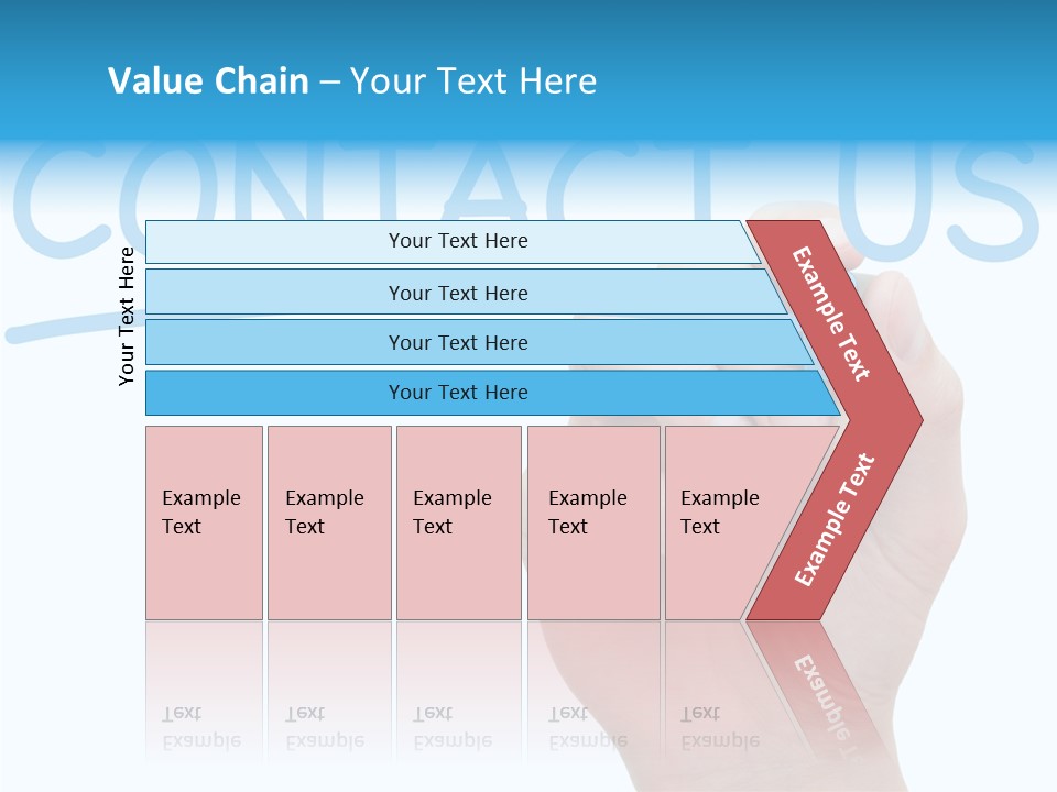 Communicate Hand Reply PowerPoint Template