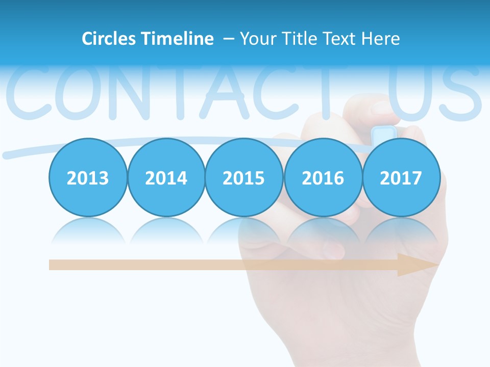 Communicate Hand Reply PowerPoint Template