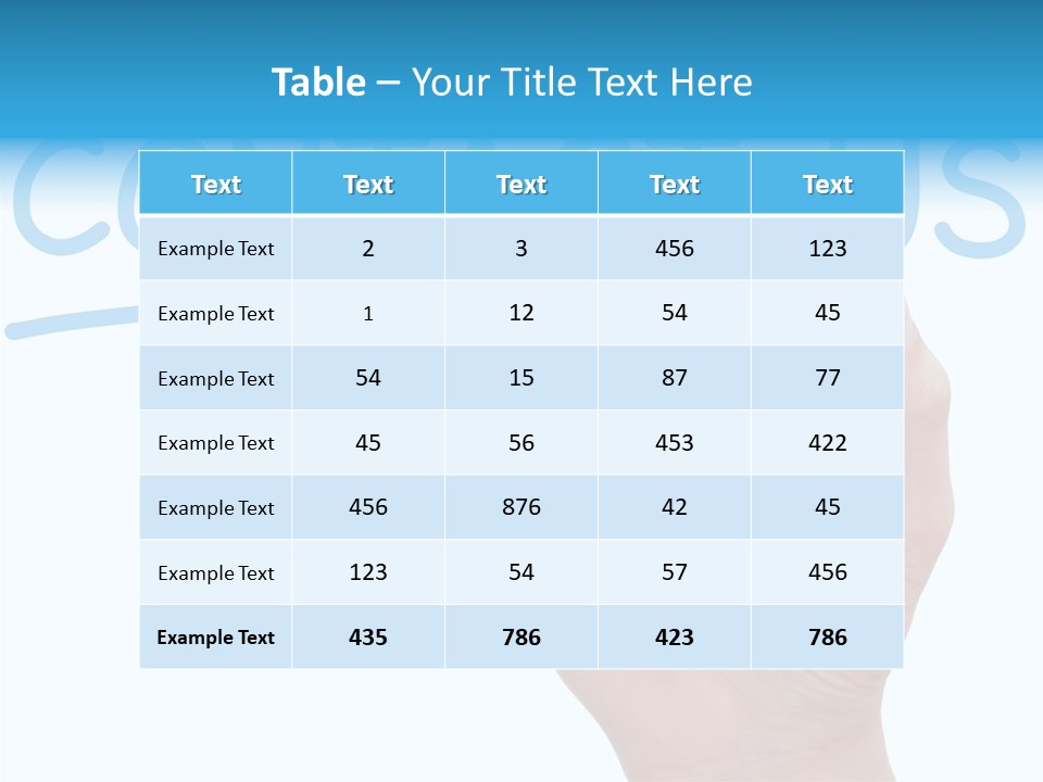 Communicate Hand Reply PowerPoint Template