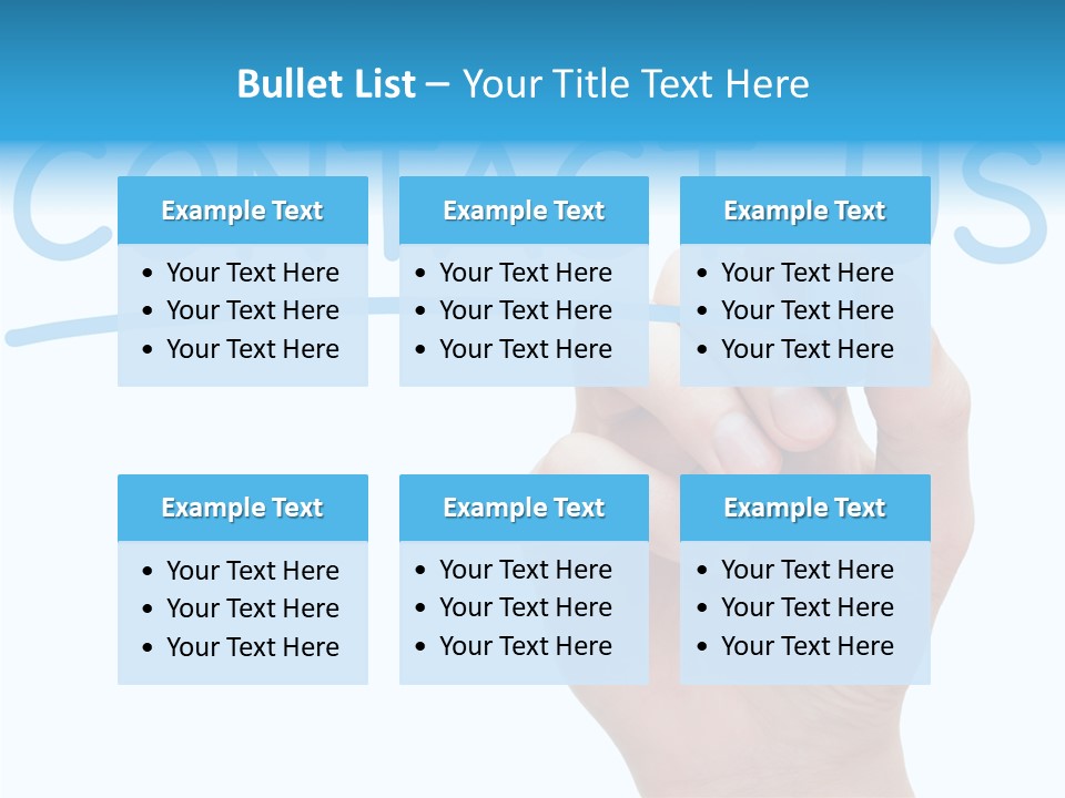 Communicate Hand Reply PowerPoint Template