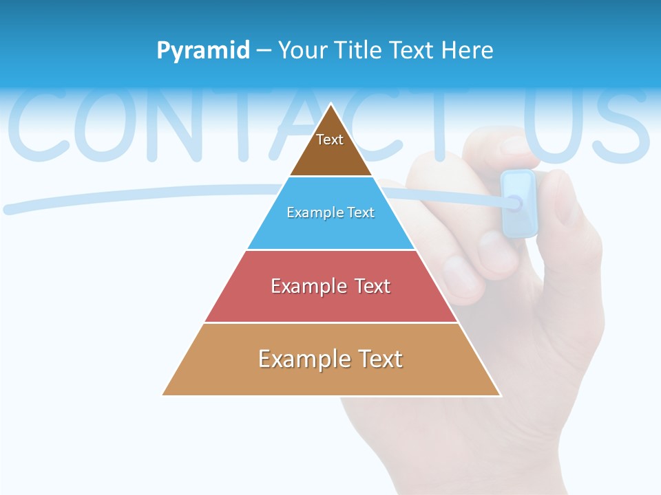 Communicate Hand Reply PowerPoint Template