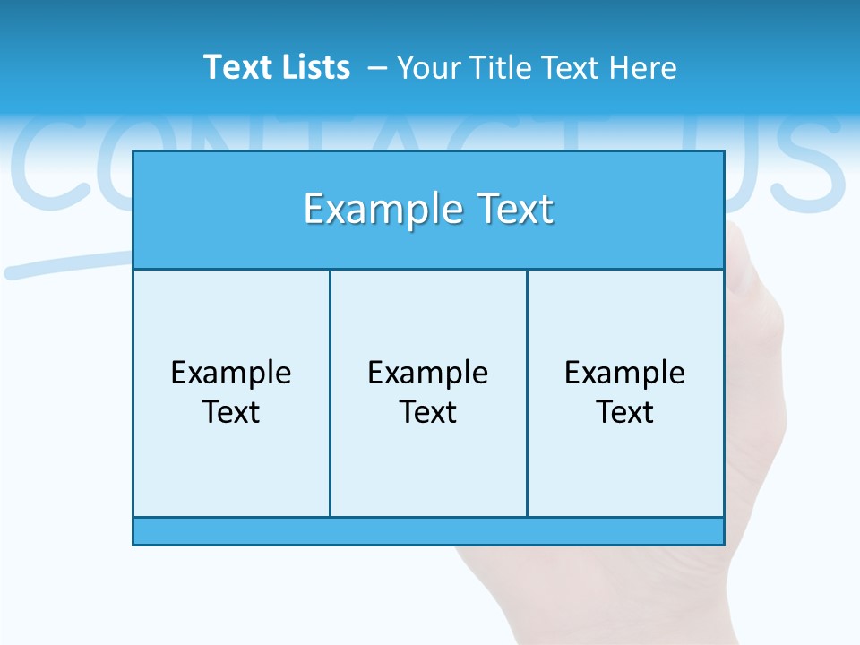 Communicate Hand Reply PowerPoint Template
