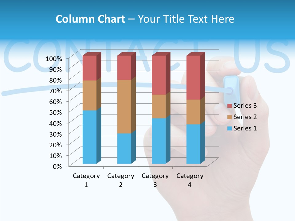 Communicate Hand Reply PowerPoint Template