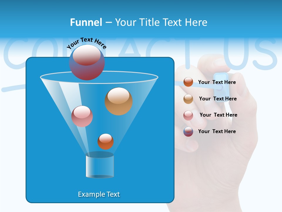 Communicate Hand Reply PowerPoint Template
