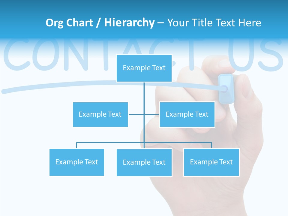 Communicate Hand Reply PowerPoint Template