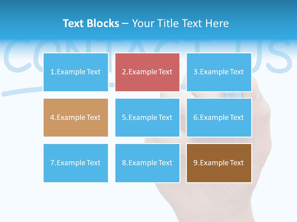 Communicate Hand Reply PowerPoint Template