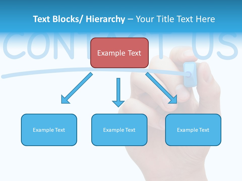 Communicate Hand Reply PowerPoint Template
