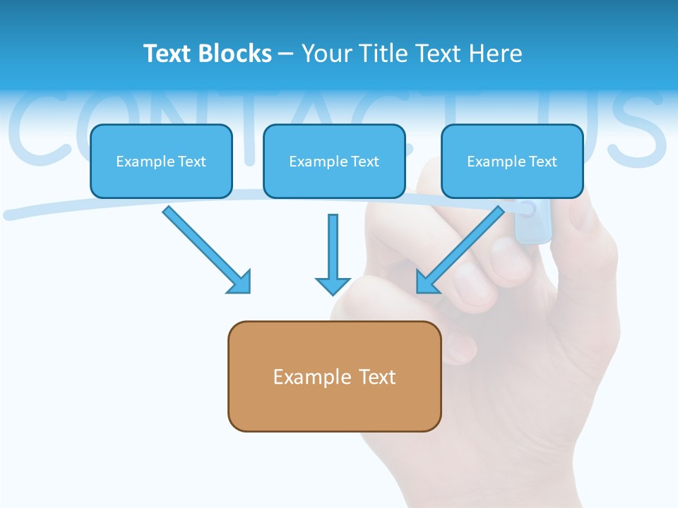 Communicate Hand Reply PowerPoint Template