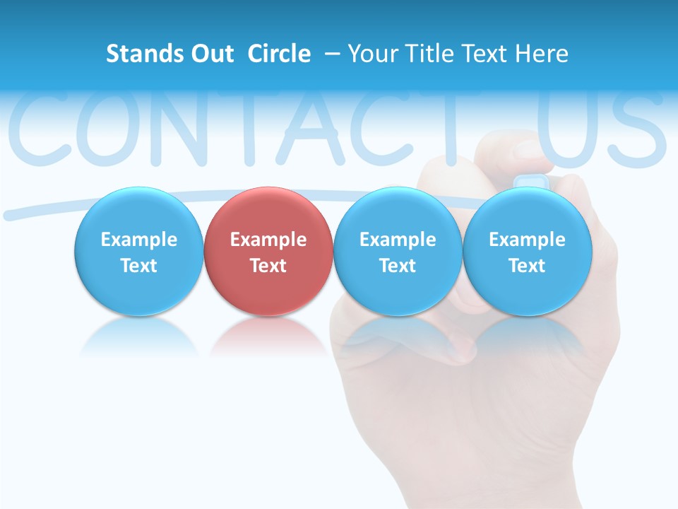 Communicate Hand Reply PowerPoint Template