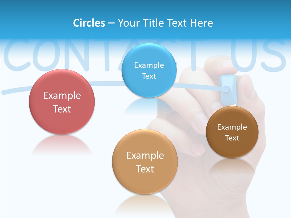 Communicate Hand Reply PowerPoint Template