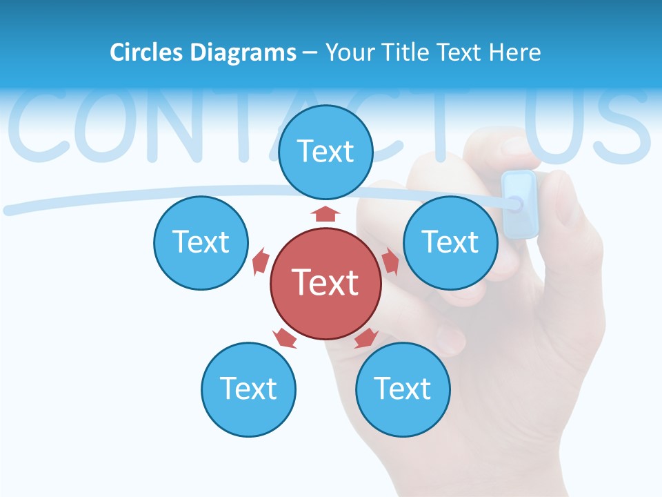 Communicate Hand Reply PowerPoint Template