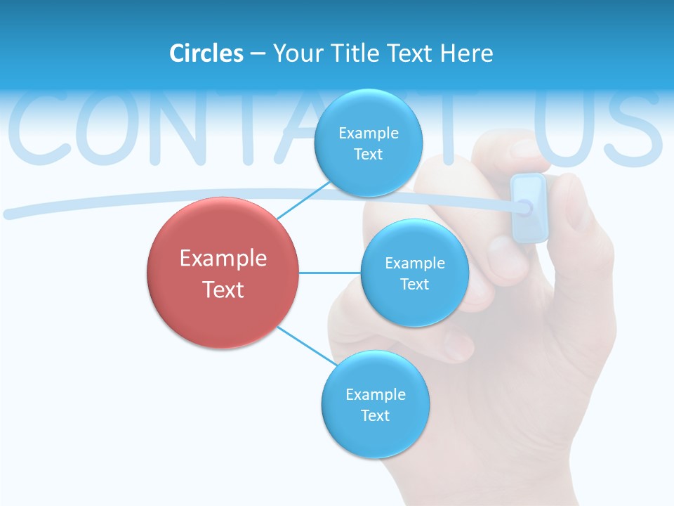 Communicate Hand Reply PowerPoint Template