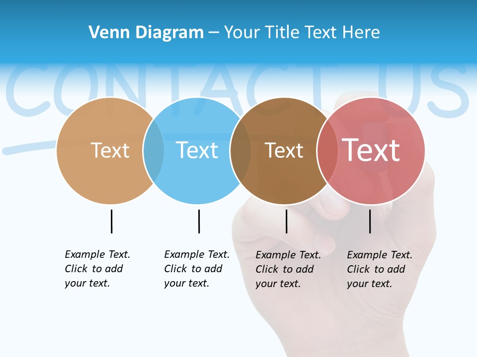 Communicate Hand Reply PowerPoint Template