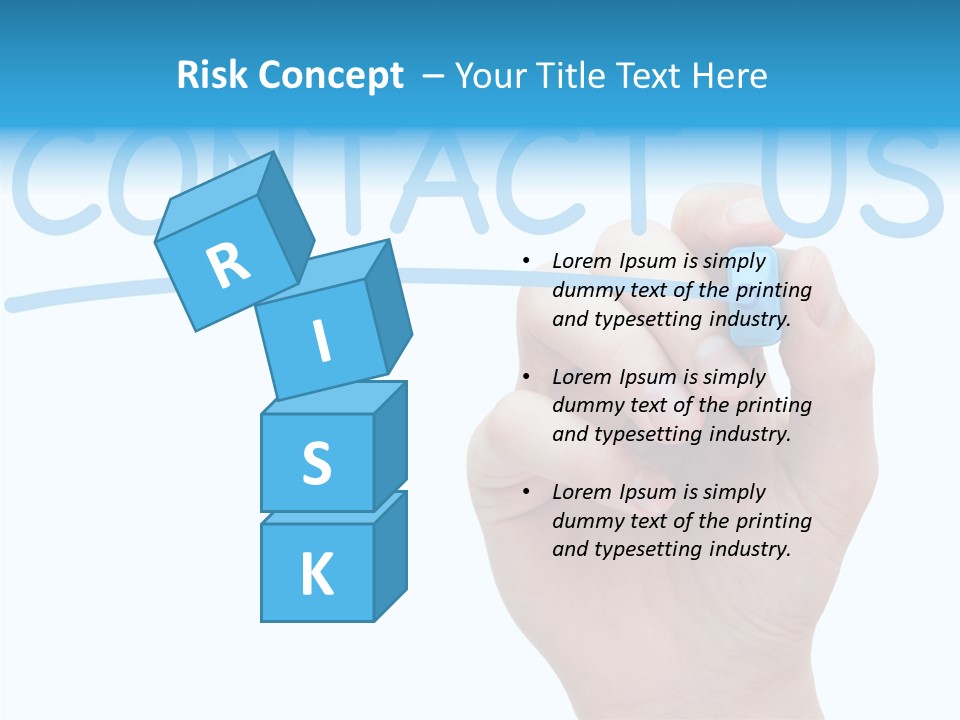 Communicate Hand Reply PowerPoint Template