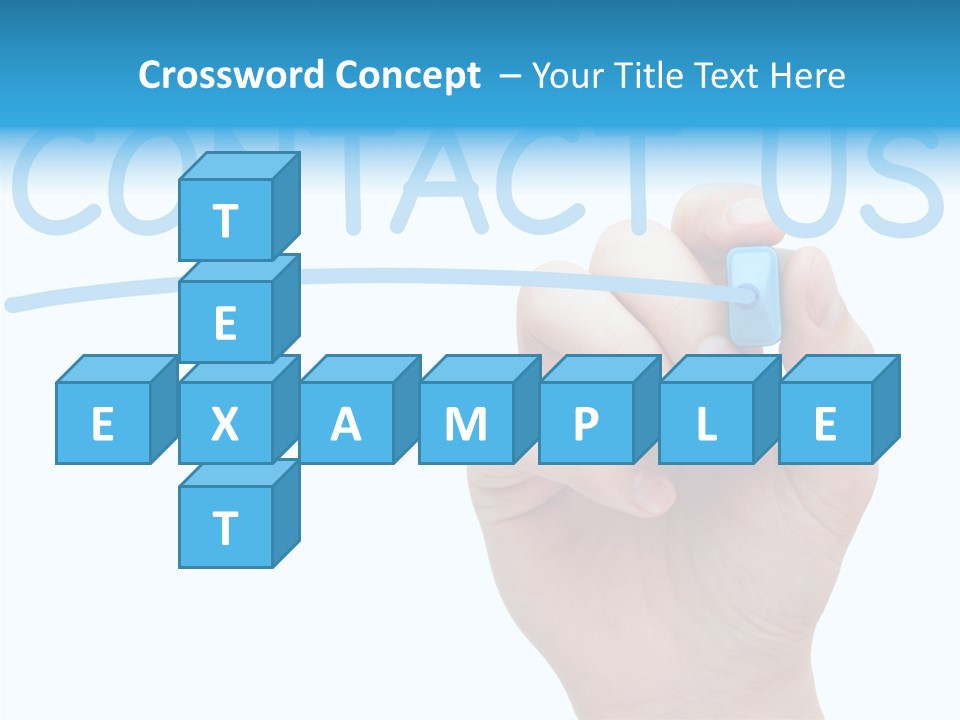 Communicate Hand Reply PowerPoint Template
