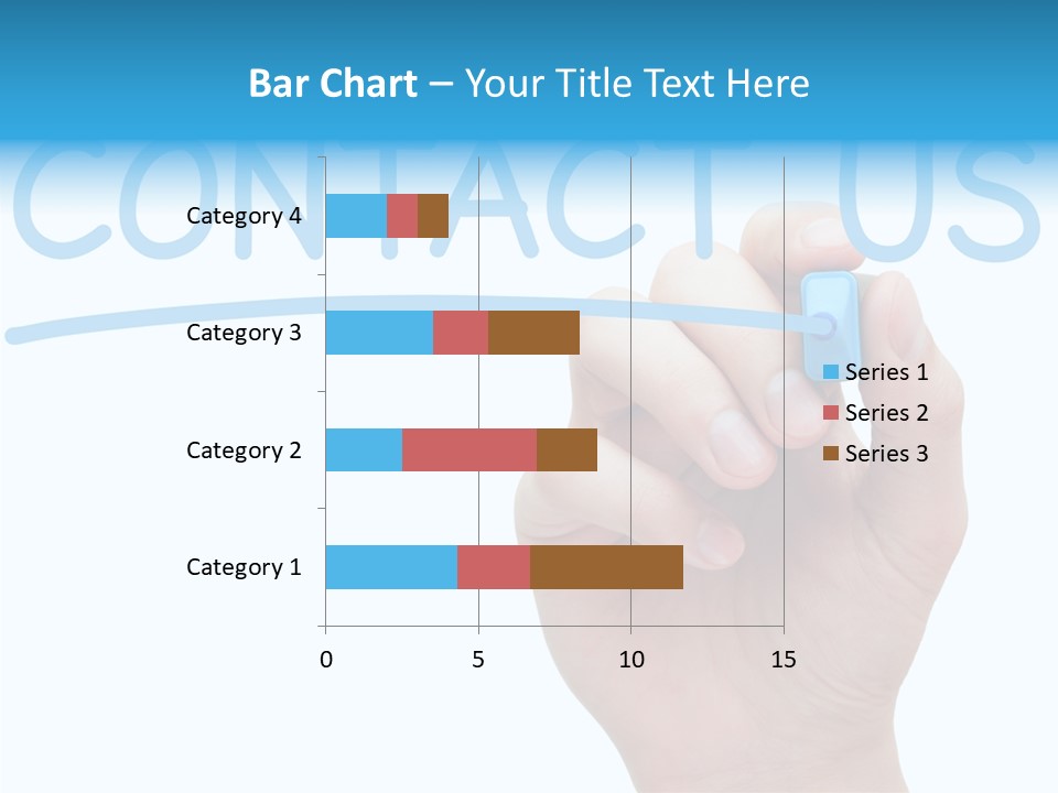 Communicate Hand Reply PowerPoint Template
